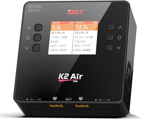 ISDT K2 Air Dual Charger 200 (500)W x2 AC/DC 1-6S Ladegerät