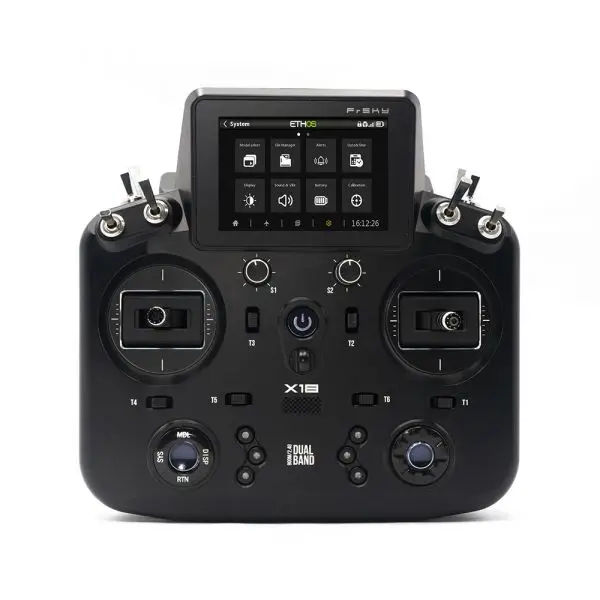 FrSky Ethos Tandem X18 Sender internes 900MHz/2.4GHz Dual-Band & externer Modulschacht – Modellflugzentrum Schweiz
