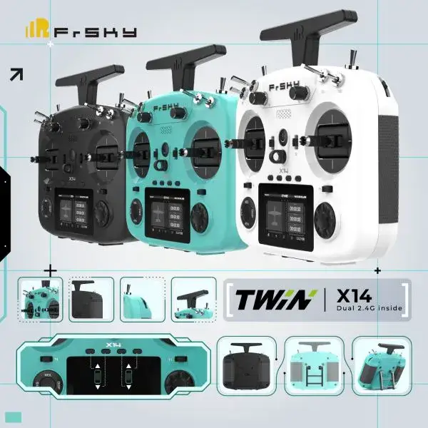 FrSky TWIN X14 / X14S Sender Dual 2.4G Fernsteuersystem – Modellflugzentrum Schweiz