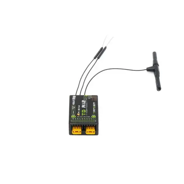 FrSky TD R12 ausgestattet mit dreifacher Antenne (2×2.4G + 1×900M) – Modellflugzentrum Schweiz