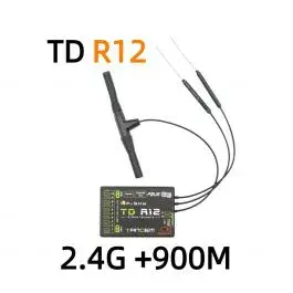 FrSky TD R12 ausgestattet mit dreifacher Antenne (2×2.4G + 1×900M) – Modellflugzentrum Schweiz
