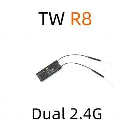 FrSky TW R8 Dual 2.4G Receiver mit 8CH Ports – Modellflugzentrum Schweiz