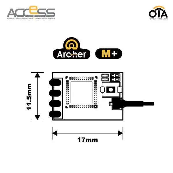 FrSky 2.4GHz ACCESS Archer M+ Mini-Empfänger – Modellflugzentrum Schweiz