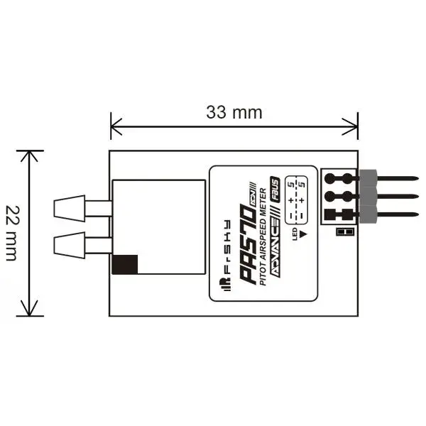 FrSky PAS70 ADV Air Speed Sensor – Modellflugzentrum Schweiz