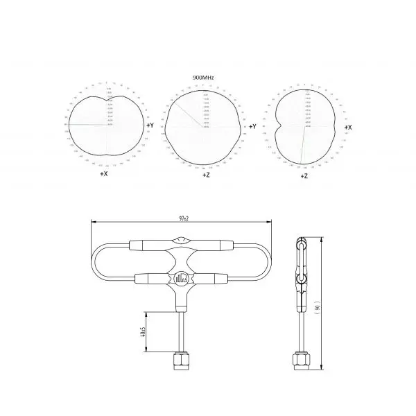 FrSky 900MHz Super 8 Antenne für R9M und R9M Lite Modul – Modellflugzentrum Schweiz