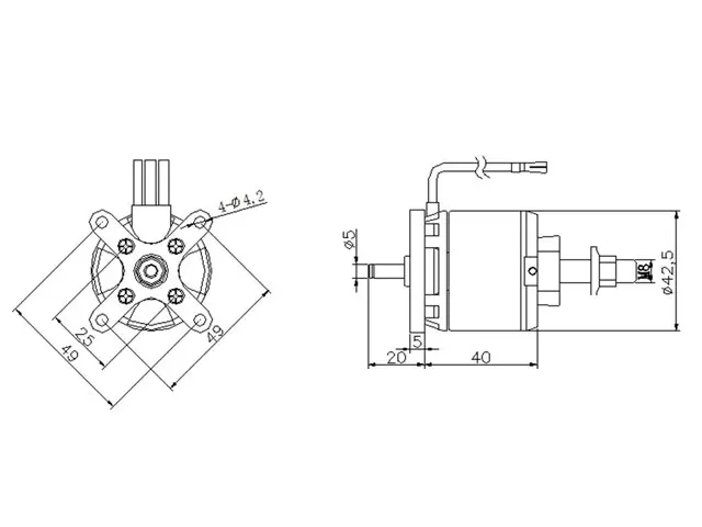 D-Power AL 42-06 Brushless Motor – Modellflugzentrum Schweiz