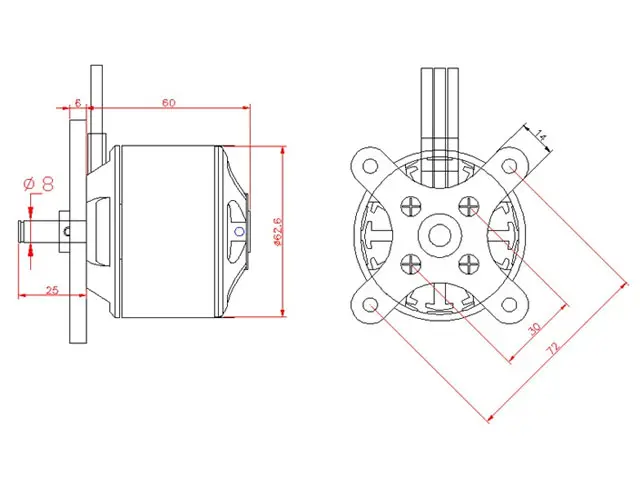 D-Power AL 63-03 Brushless Motor – Modellflugzentrum Schweiz