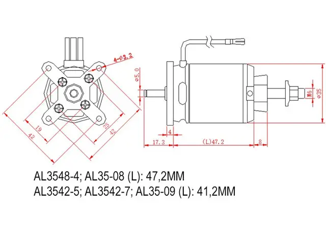 D-Power AL 35-08 Brushless Motor – Modellflugzentrum Schweiz