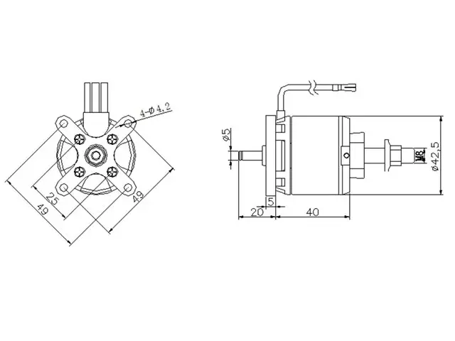 D-Power AL 42-07 Brushless Motor – Modellflugzentrum Schweiz