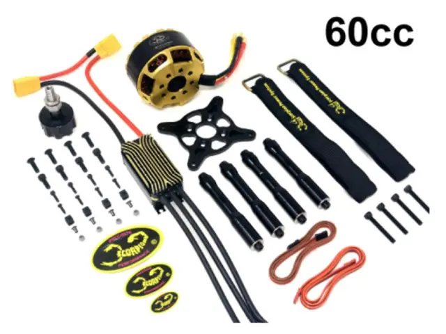 Scorpion A2-7418 PNP Combo (12s / 60cc / 5900w) von Scorpion System – Modellflugzentrum Schweiz