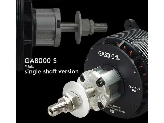 DUALSKY XMotor GA8000.8S V2 Single Shaft Edition 160 K/V 8200W Brushless Motor – Modellflugzentrum Schweiz