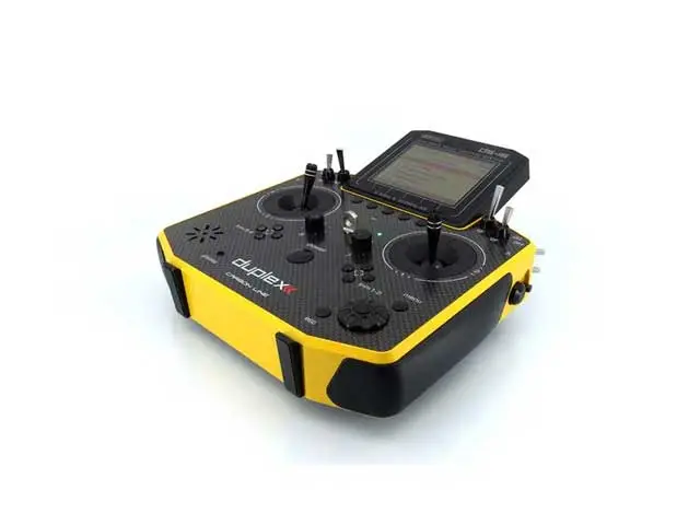 JETI Duplex Hand-Sender DS-16 II Carbon Line Gelb lacquered mit R10 Empfänger von JETI Model – Modellflugzentrum Schweiz