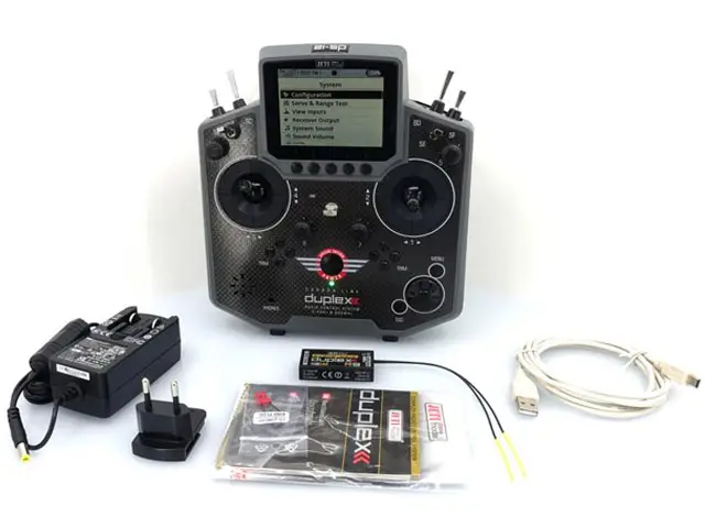 JETI Fernsteuerung DS-12 Carbon Grau 2023 + R9 Emfpänger 2.4Ghz Duplex von JETI Model – Modellflugzentrum Schweiz