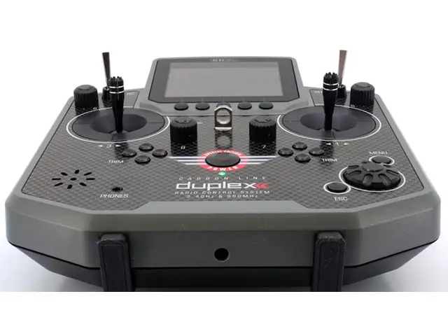 JETI Fernsteuerung DS-12 Carbon Grau 2023 + R9 Emfpänger 2.4Ghz Duplex von JETI Model – Modellflugzentrum Schweiz