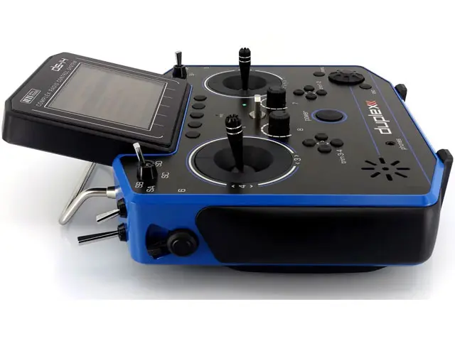 Duplex Hand-Sender DS-14 II Multimode - blau (2. Generation) von JETI Model – Modellflugzentrum Schweiz