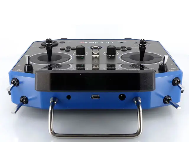 Duplex Hand-Sender DS-14 II Multimode - blau (2. Generation) von JETI Model – Modellflugzentrum Schweiz