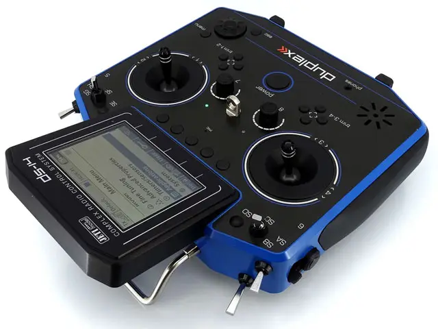 Duplex Hand-Sender DS-14 II Multimode - blau (2. Generation) von JETI Model – Modellflugzentrum Schweiz