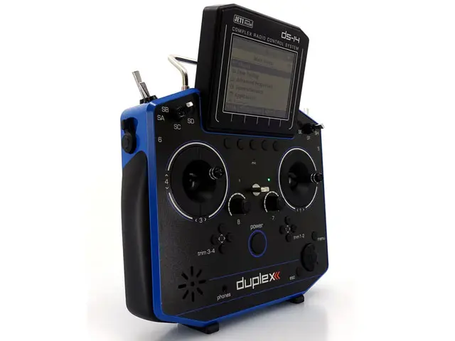 Duplex Hand-Sender DS-14 II Multimode - blau (2. Generation) von JETI Model – Modellflugzentrum Schweiz