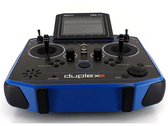Duplex Hand-Sender DS-14 II Multimode - blau (2. Generation) von JETI Model – Modellflugzentrum Schweiz