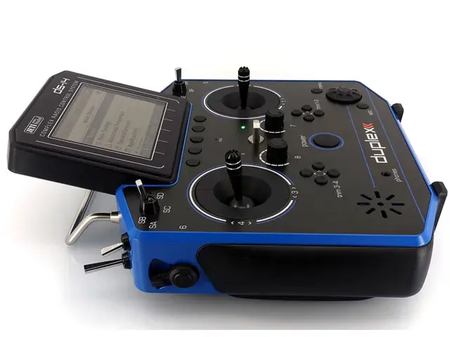 Duplex Hand-Sender DS-14 II Multimode - blau (2. Generation) von JETI Model – Modellflugzentrum Schweiz