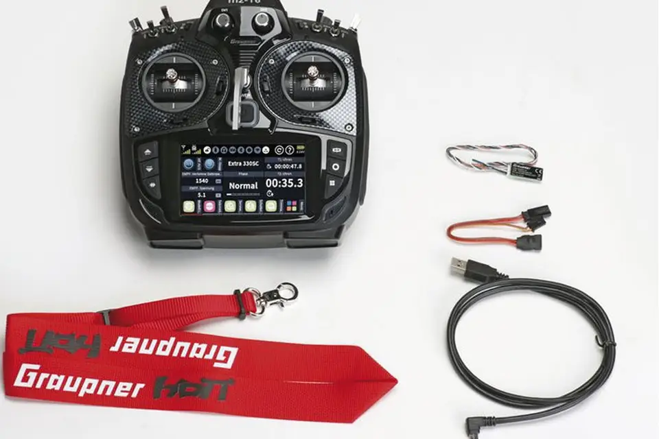 Graupner mz-16 Sender - HoTT 2.4GHz Fernsteuerung 16 Kanäle von Graupner Modellbau – Modellflugzentrum Schweiz
