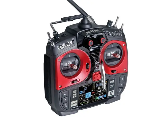 Graupner mz-24 PRO Sender - HoTT 2.4GHz Fernsteuerung 12 Kanäle von Graupner Modellbau – Modellflugzentrum Schweiz