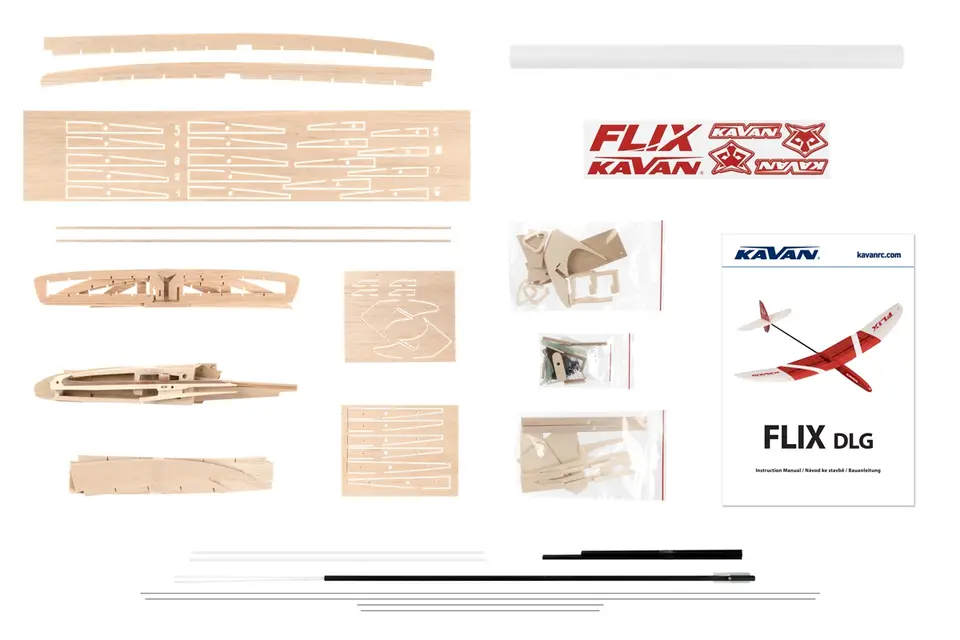 KAVAN Flix DLG 850mm Kit – Modellflugzentrum Schweiz