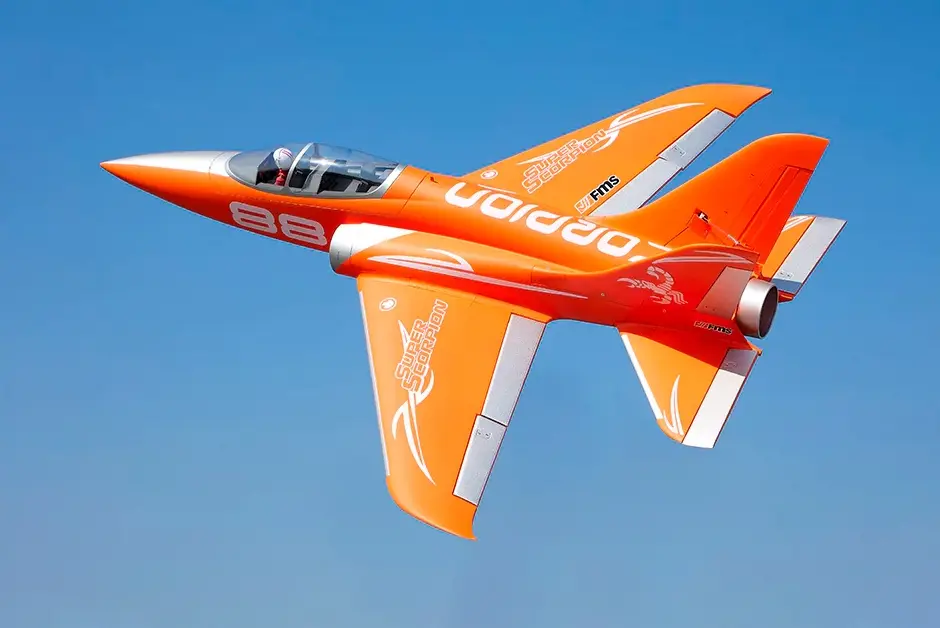 FMS Super Scorpion V2 EDF 90 PNP orange - 114cm 6S – Modellflugzentrum Schweiz