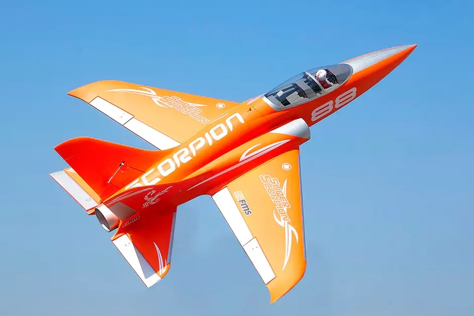FMS Super Scorpion V2 EDF 90 PNP orange - 114cm 6S – Modellflugzentrum Schweiz