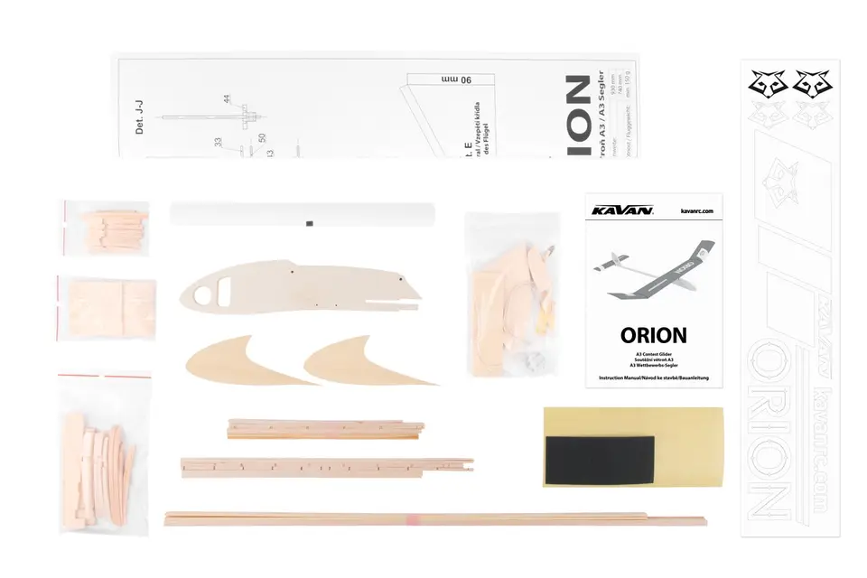 KAVAN Orion A3 930mm Bausatz – Modellflugzentrum Schweiz
