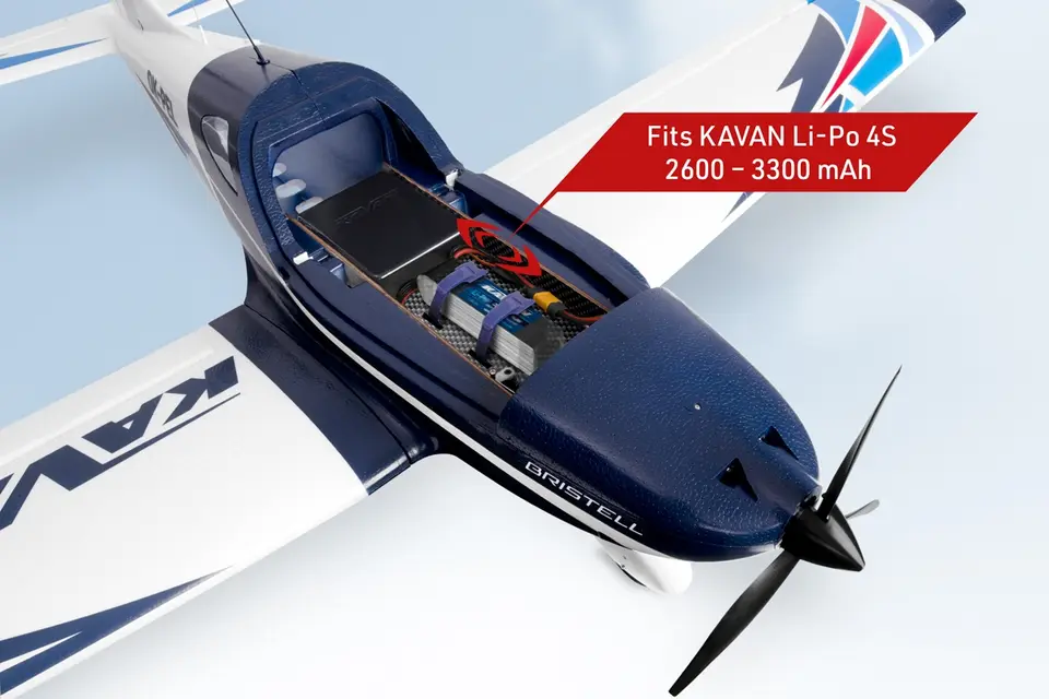 KAVAN Bristell B23 1600mm ARF - blau – Modellflugzentrum Schweiz