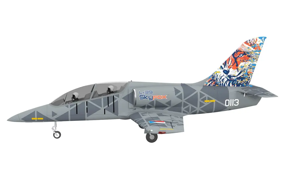 KAVAN L-39 Skyfox 1088mm ARF - grau – Modellflugzentrum Schweiz