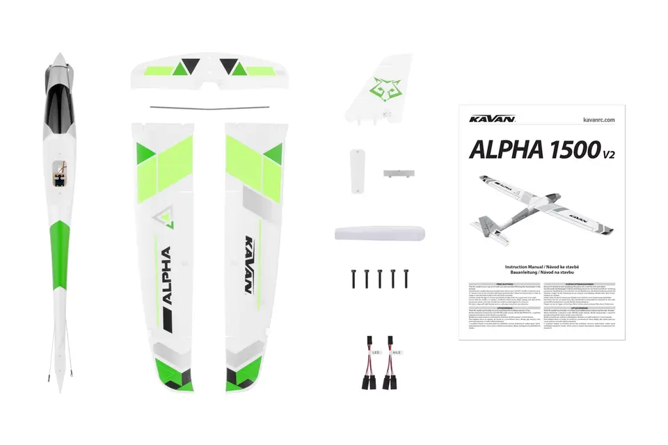 KAVAN Alpha V2 1500mm ARF - grün – Modellflugzentrum Schweiz