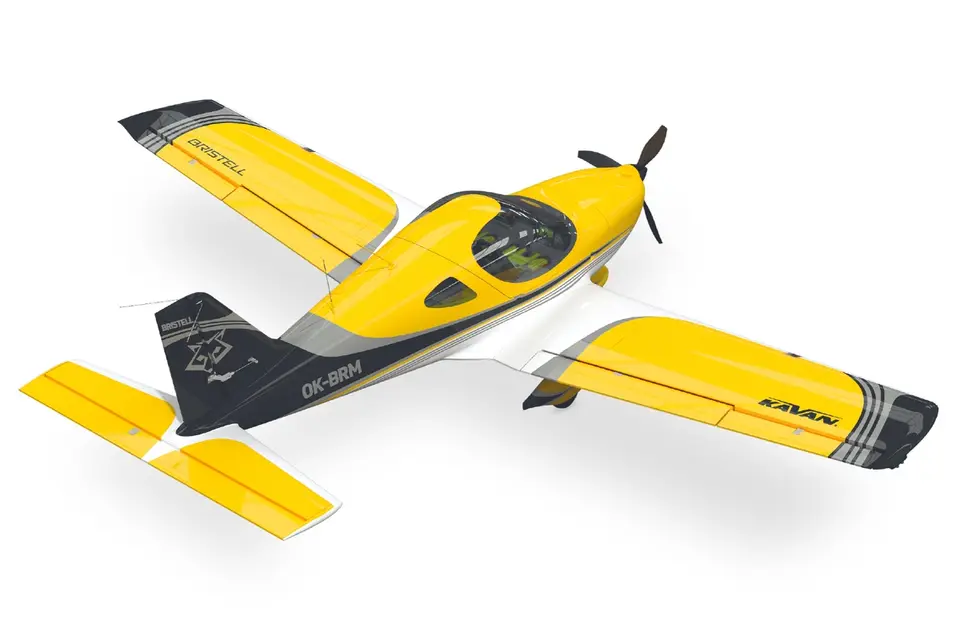 KAVAN Bristell B23 1600mm ARF - gelb – Modellflugzentrum Schweiz