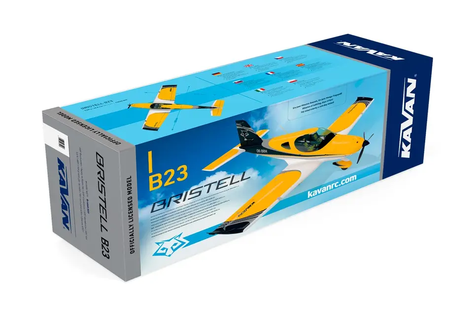 KAVAN Bristell B23 1600mm ARF - gelb – Modellflugzentrum Schweiz