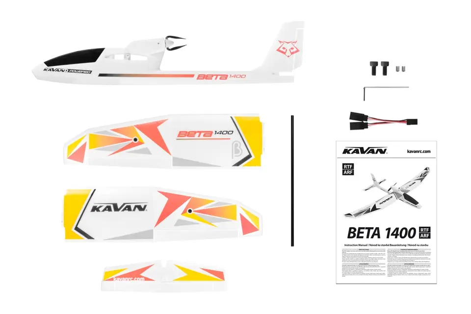 KAVAN Beta 1400 ARF - rot – Modellflugzentrum Schweiz