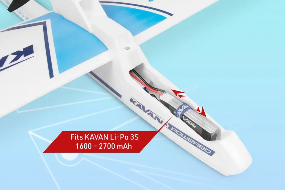 KAVAN Beta 1400 ARF - blau – Modellflugzentrum Schweiz