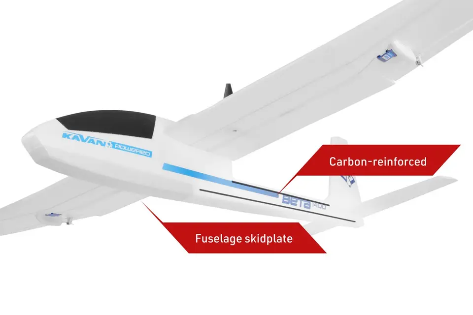 KAVAN Beta 1400 ARF - blau – Modellflugzentrum Schweiz