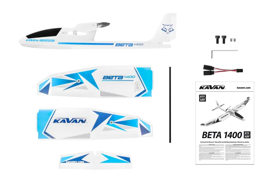 KAVAN Beta 1400 ARF - blau – Modellflugzentrum Schweiz