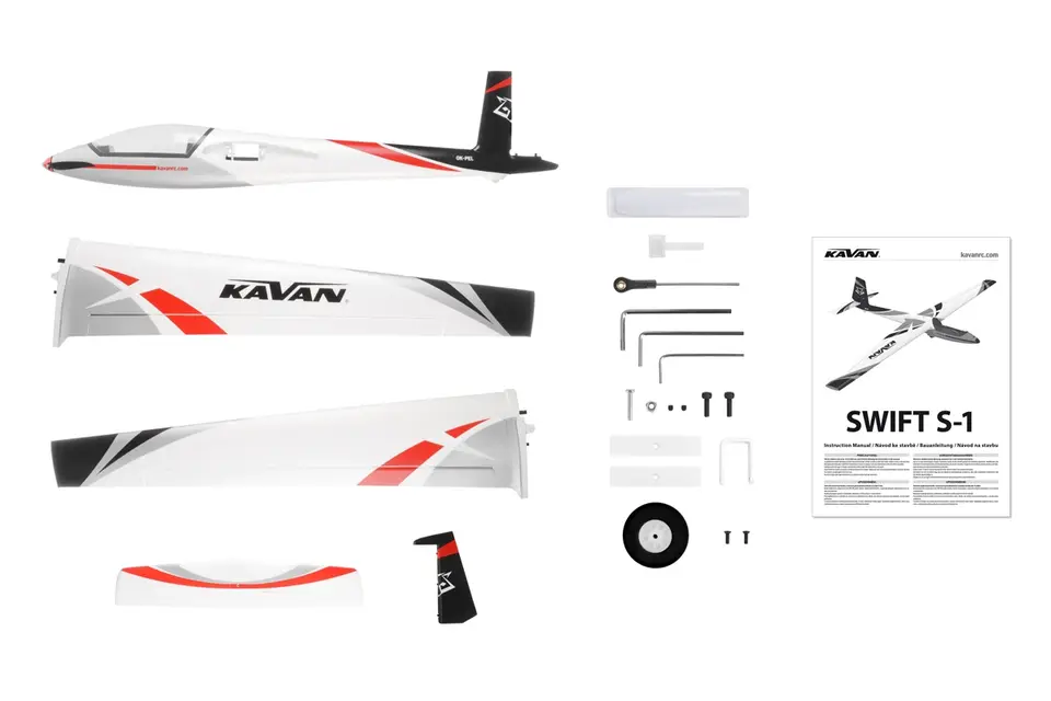 KAVAN Swift S-1 2400mm ARF - rot – Modellflugzentrum Schweiz
