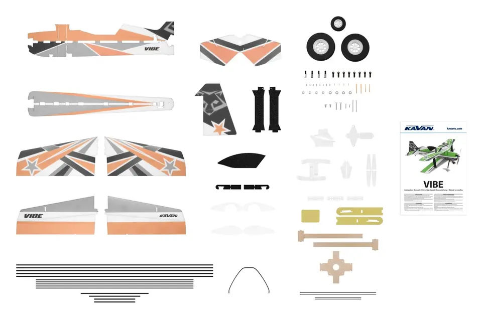 KAVAN Vibe 980mm Kit - orange – Modellflugzentrum Schweiz