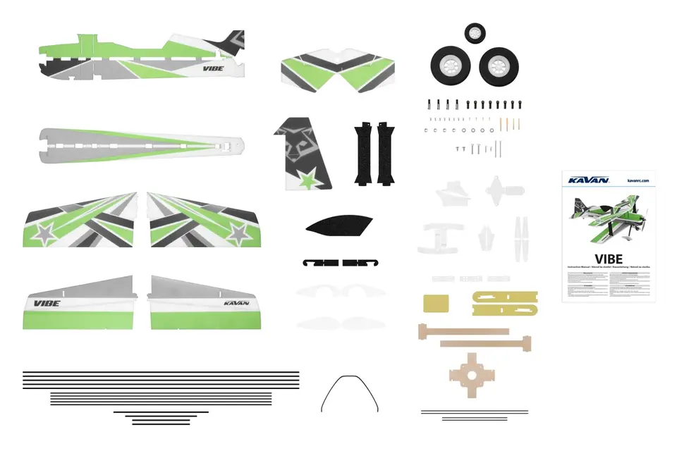 KAVAN Vibe 980mm Kit - grün – Modellflugzentrum Schweiz