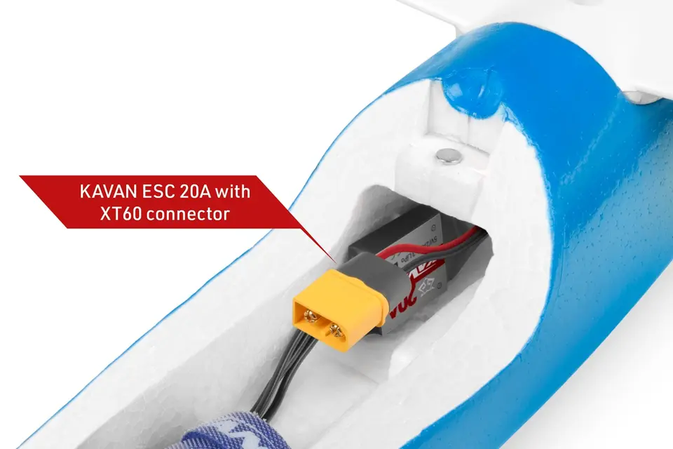KAVAN Falke 1800mm ARF - blau – Modellflugzentrum Schweiz