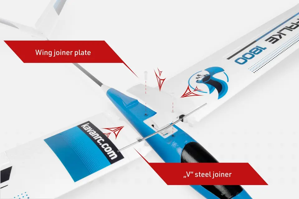 KAVAN Falke 1800mm ARF - blau – Modellflugzentrum Schweiz