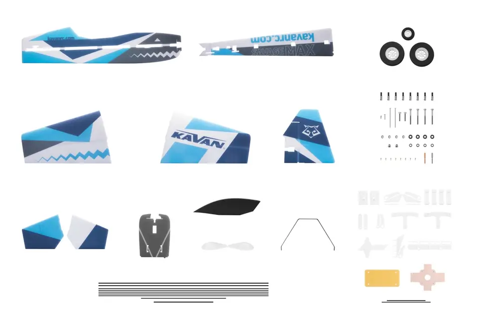 KAVAN Savage MAX 1080mm Kit - blau – Modellflugzentrum Schweiz