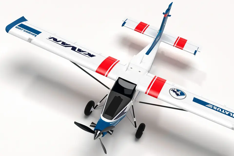 KAVAN Pilatus PC-6 Porter 1500mm ARF - blau, mit R8 Rx – Modellflugzentrum Schweiz