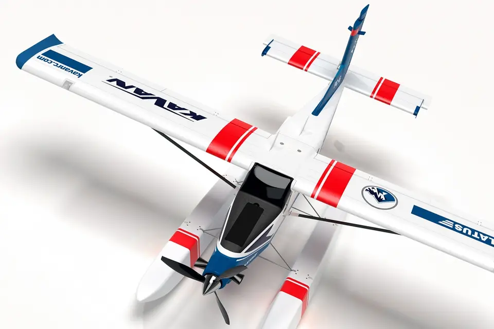 KAVAN Pilatus PC-6 Porter 1500mm ARF - blau, mit R8 Rx – Modellflugzentrum Schweiz