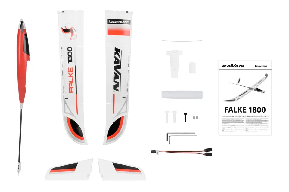 KAVAN Falke 1800mm ARF - rot – Modellflugzentrum Schweiz
