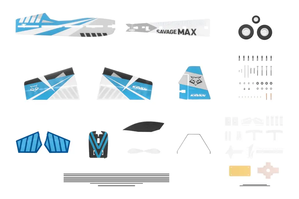 Savage MAX V2 1080mm Kit - blau von Kavan – Modellflugzentrum Schweiz