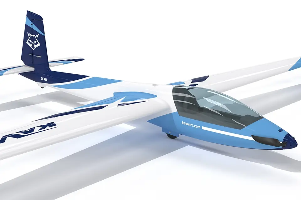 KAVAN Swift S-1 2400mm ARF - blau, mit R8 Vario Rx – Modellflugzentrum Schweiz
